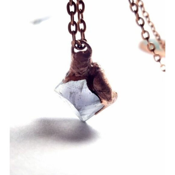 Flourite crystal necklace handmade - Picture 7 of 12